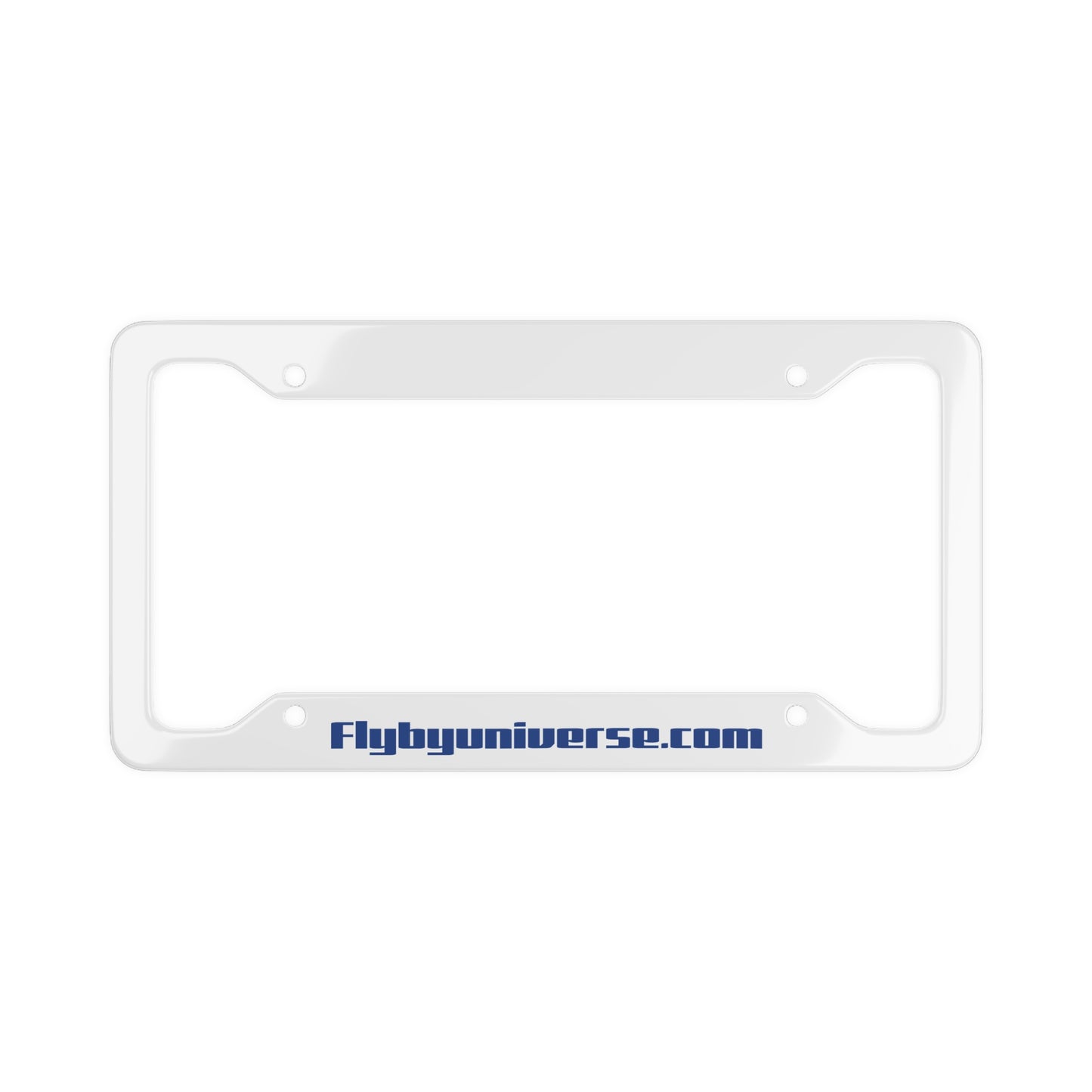 Flybyuniverse.com Branded License Plate